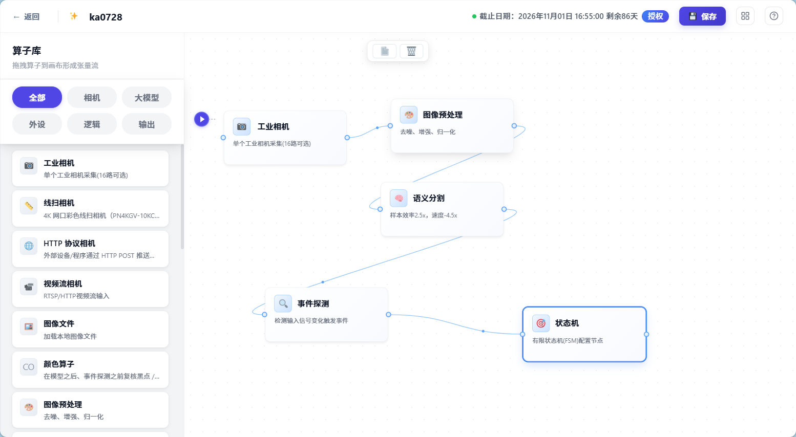 泳帽SOP运行监控画面